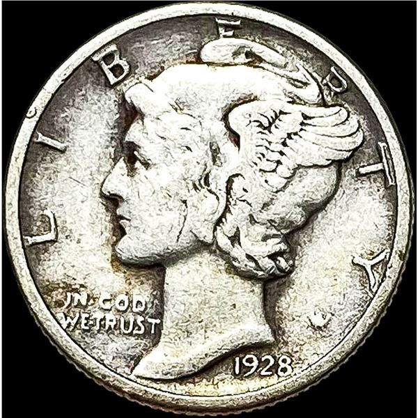1928-S Silver Mercury Dime LIGHTLY CIRCULATED