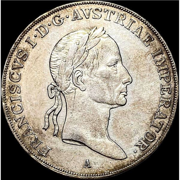 1834-A Silver 1 Thaler Austria CLOSELY UNCIRCULATED
