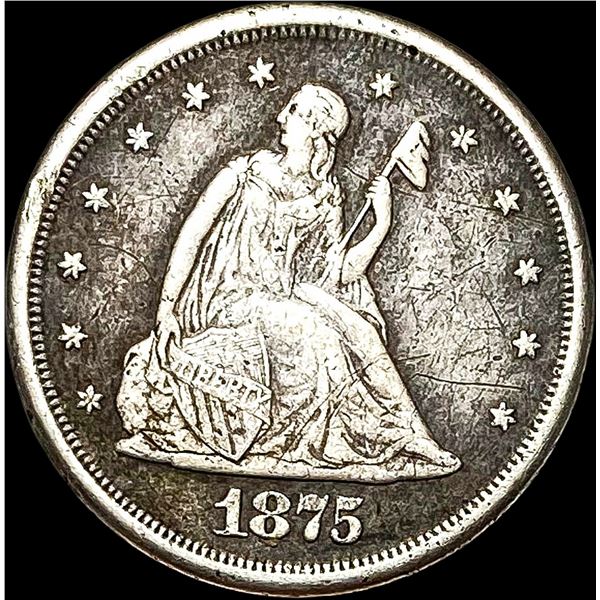 1875-S Silver Twenty Cents LIGHTLY CIRCULATED