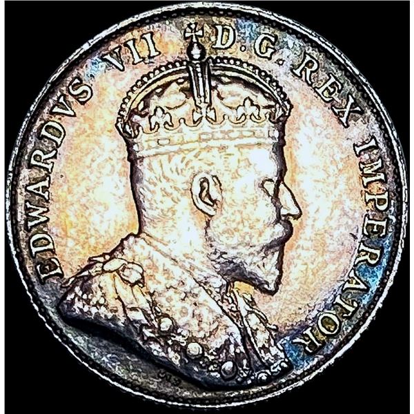 1902 Canada Silver 10 Cents CHOICE AU