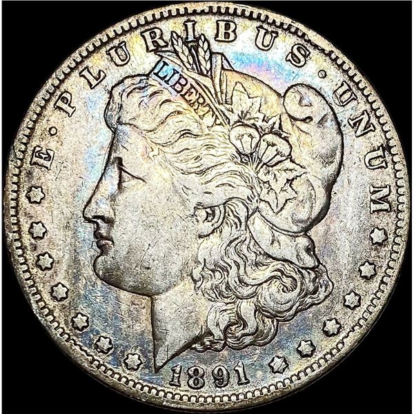 1891-S Silver Morgan Dollar NEARLY UNCIRCULATED