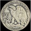 Image 2 : 1921 Silver Half Dollar Walking Liberty  NICELY CIRCULATED