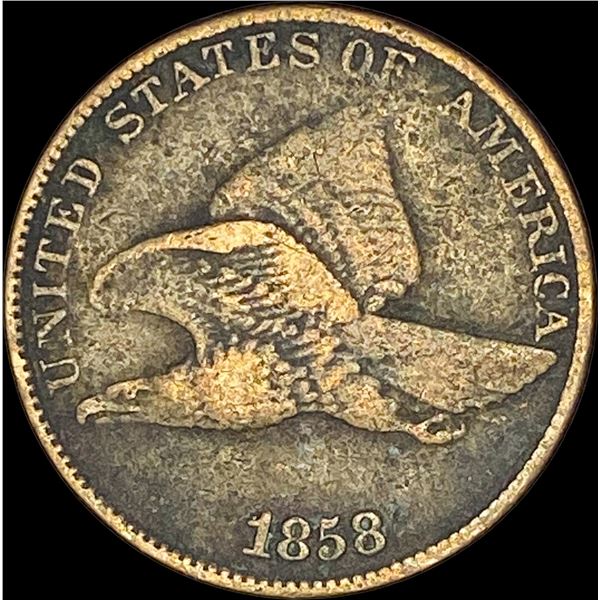 1858 Copper-Nickel Flying Eagle Cent  LIGHTLY CIRCULATED