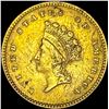 Image 1 : 1854 Gold $1 Indian Head Type 2   HIGH GRADE
