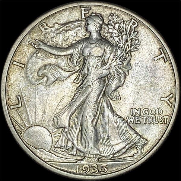 1935-S Silver Half Dollar   CLOSELY UNCIRCULATED