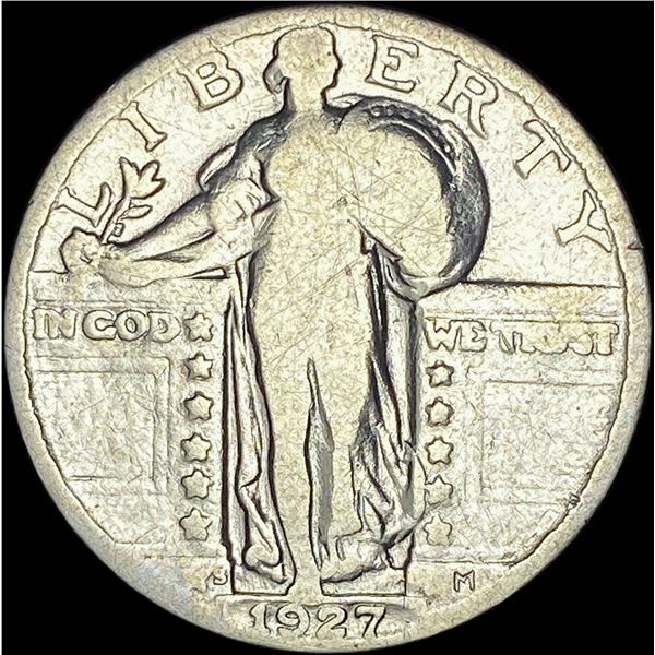 1927-S Silver Standing Liberty Quarter  NICELY CIRCULATED