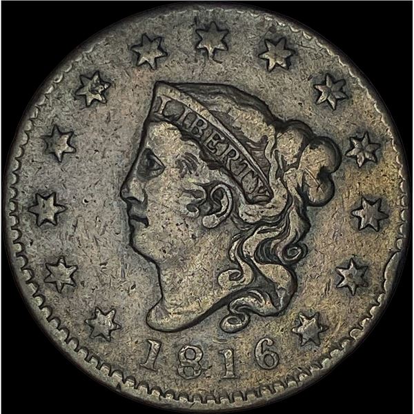 1816 Coronet Head Large Cent  LIGHTLY CIRCULATED