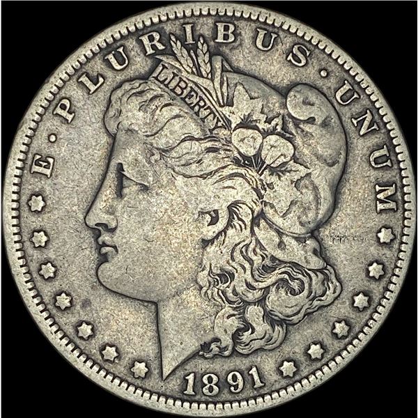 1891-O Silver Morgan Dollar  LIGHTLY CIRCULATED