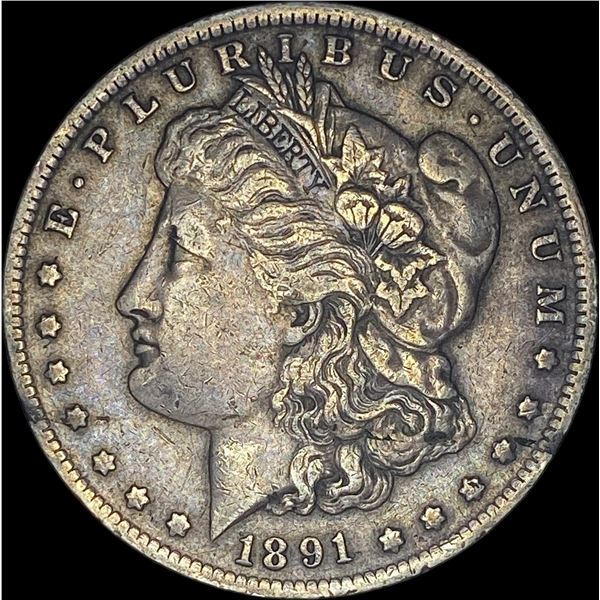 1891-O Silver Morgan Dollar  NEARLY UNCIRCULATED