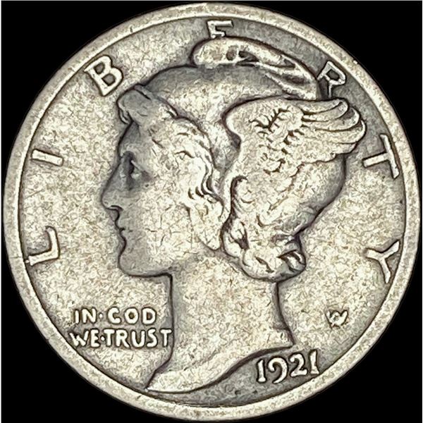 1921 Mercury Dime  LIGHTLY CIRCULATED