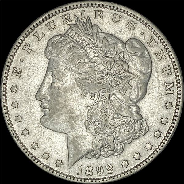 1892-CC Silver Morgan Dollar NEARLY UNCIRCULATED