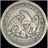 Image 2 : 1854 Arrows Seated Liberty Silver Quarter   LIGHTLY CIRCULATED