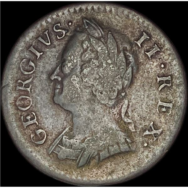 1749 Great Britain Halfpenny George II  NEARLY UNCIRCULATED
