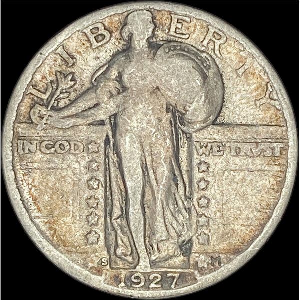 1927-S Silver Standing Liberty Quarter   NICELY CIRCULATED