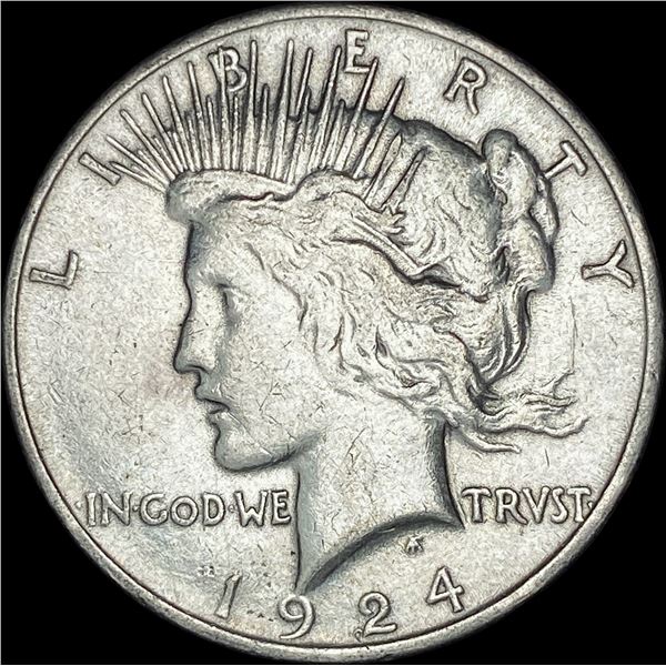 1924 Silver Peace Dollar  LIGHTLY CIRCULATED