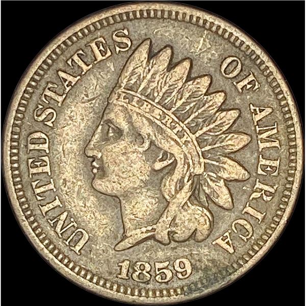 1859 Copper-Nickel Indian Head Cent  NEARLY UNCIRCULATED