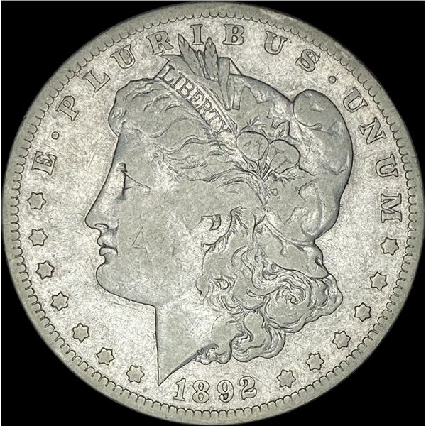 1892-S Silver Morgan Dollar   LIGHTLY CIRCULATED