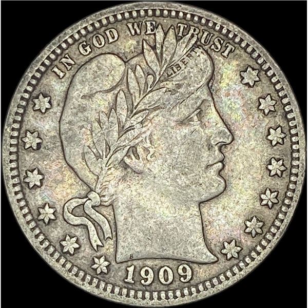 1909 Barber Quarter   HIGH GRADE