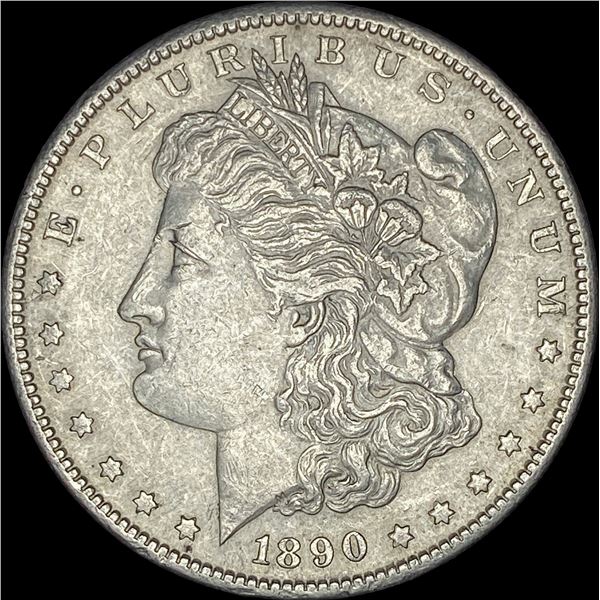 1890-S Silver Morgan Dollar  NEARLY UNCIRCULATED