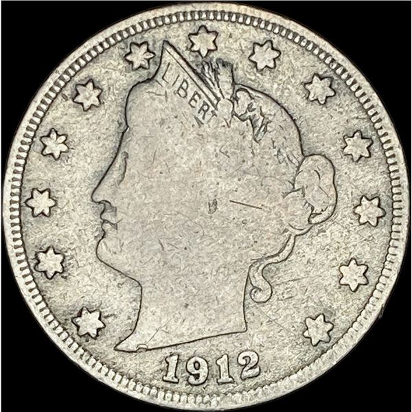 1912-S Liberty Head Nickel  NICELY CIRCULATED
