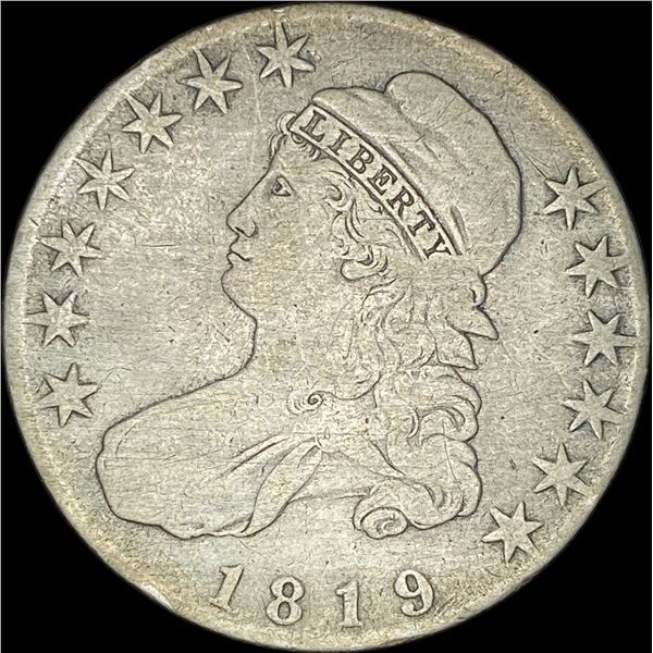 1819 Capped Bust Half Dollar  NICELY CIRCULATED