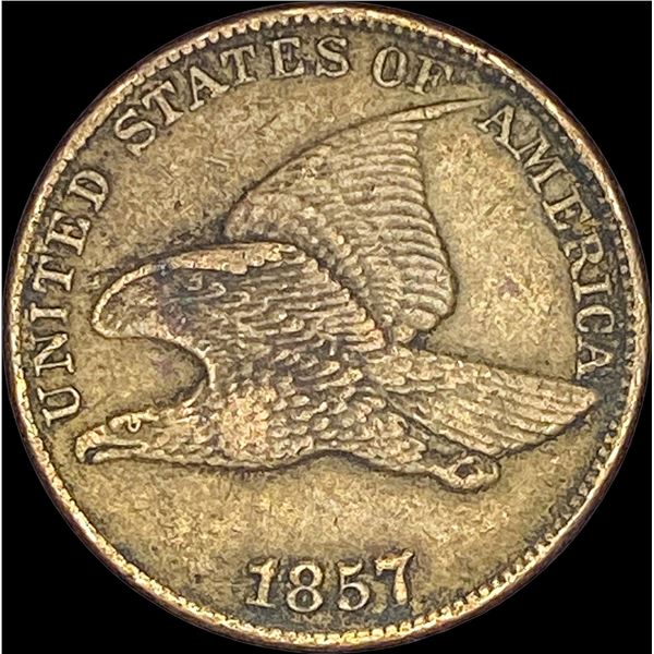 1857 Flying Eagle Cent  NEARLY UNCIRCULATED