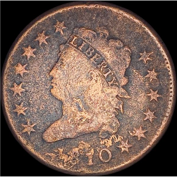 1810 Classic Head Large Cent   NICELY CIRCULATED
