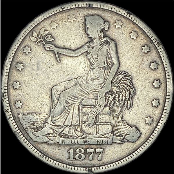 1877 Silver Trade Dollar  LIGHTLY CIRCULATED