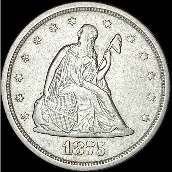 1875-S Silver Twenty Cents  NEARLY UNCIRCULATED