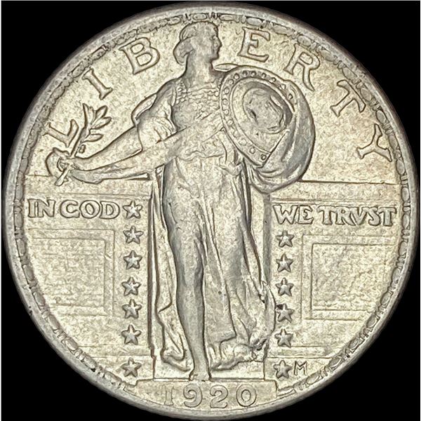 1920 Standing Liberty Silver Quarter  CHOICE AU