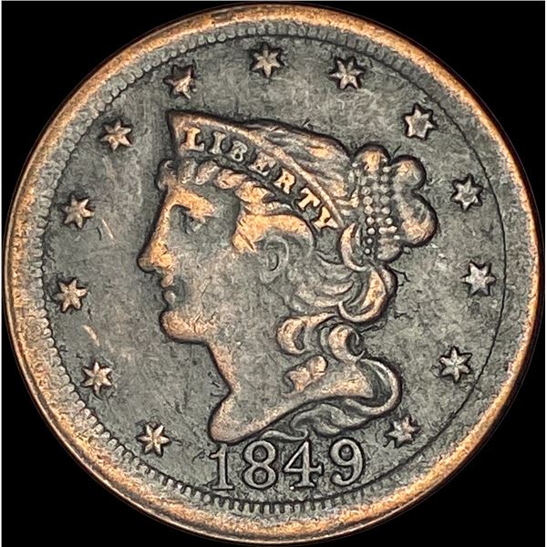 1849 Braided Hair Half Cent  HIGH GRADE