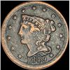 Image 1 : 1849 Braided Hair Half Cent  HIGH GRADE