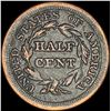 Image 2 : 1849 Braided Hair Half Cent  HIGH GRADE
