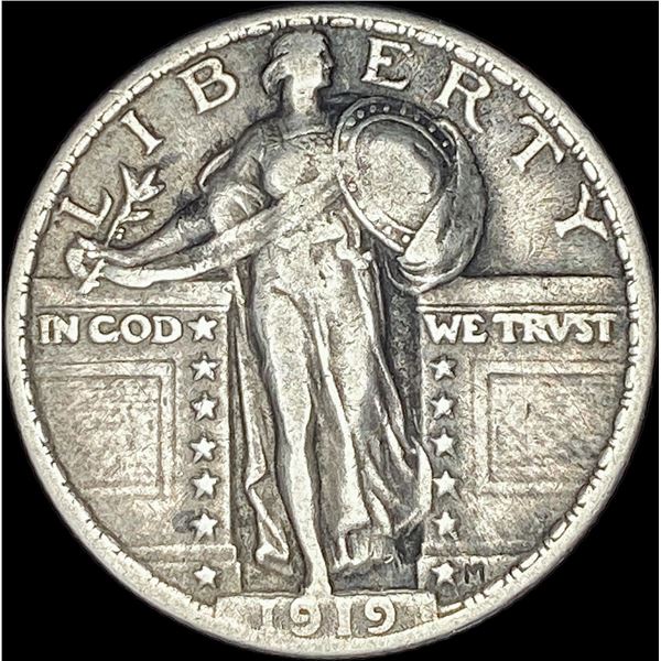 1919 Standing Liberty Silver Quarter   LIGHTLY CIRCULATED