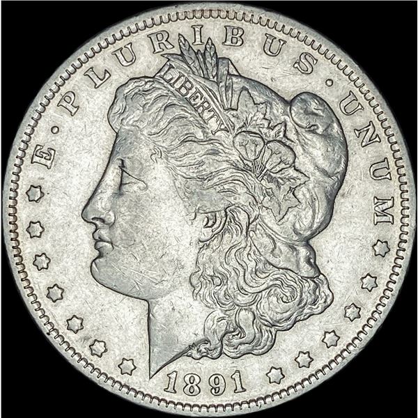 1891-CC Silver Morgan Dollar   CLOSELY UNCIRCULATED