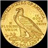 Image 2 : 1909 Indian Head Gold $2.50 Quarter Eagle   CLOSELY UNCIRCULATED