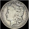 Image 1 : 1880-CC REV 78 Silver Morgan Dollar NICE CIRC