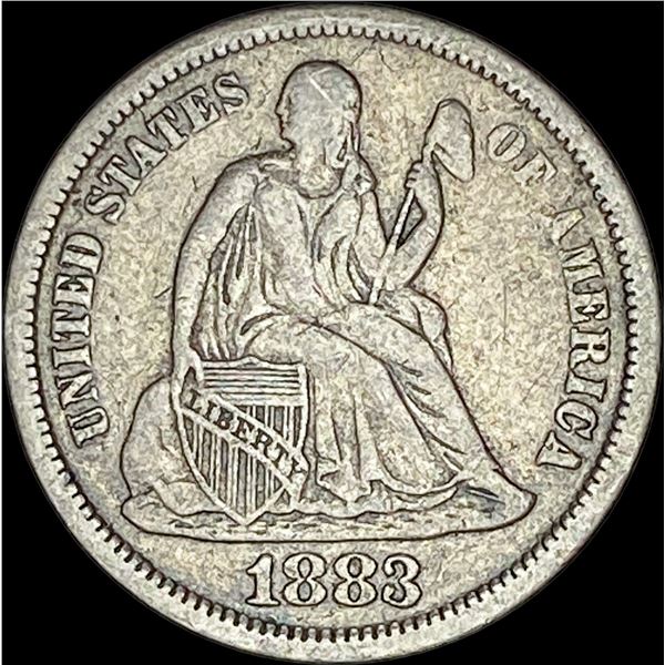 1883 Seated Liberty Dime  NEARLY UNCIRCULATED