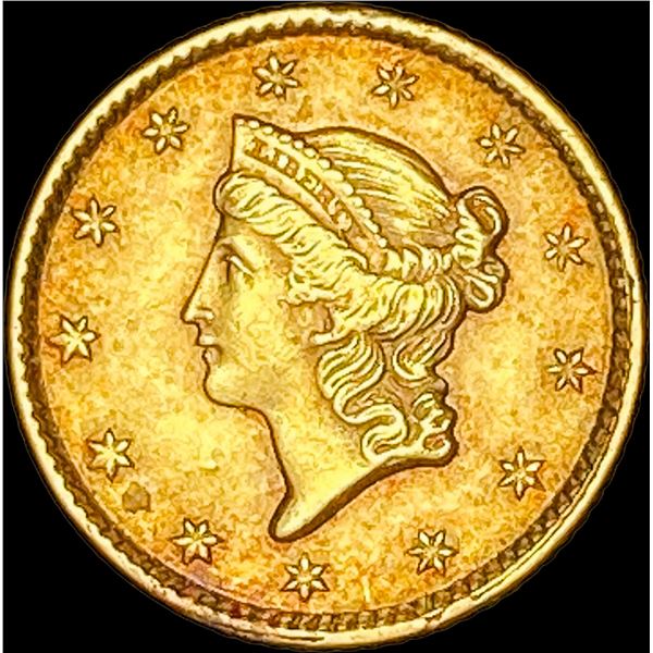 1851 Gold $1 Type 1  CLOSELY UNCIRCULATED
