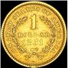 Image 2 : 1851 Gold $1 Type 1  CLOSELY UNCIRCULATED