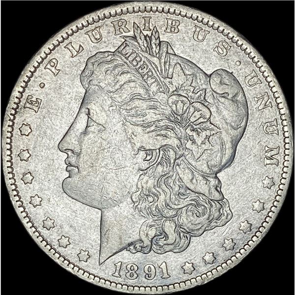 1891-O Silver Morgan Dollar NEAR UNC
