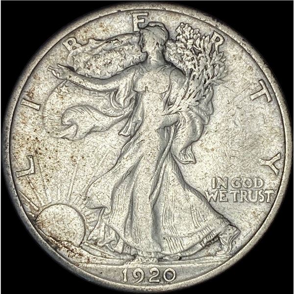 1920 Walking Liberty Half Dollar   NEARLY UNCIRCULATED