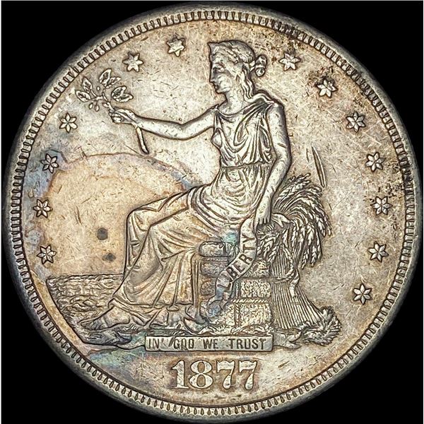 1877-S Silver Trade Dollar   NEARLY UNCIRCULATED