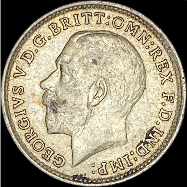 1917 Silver Threepence (UK)   CLOSELY UNCIRCULATED