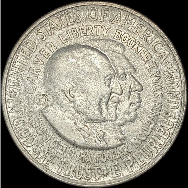 1953-S Silver Half Dollar Booker T. Washington-Carver  UNCIRCULATED