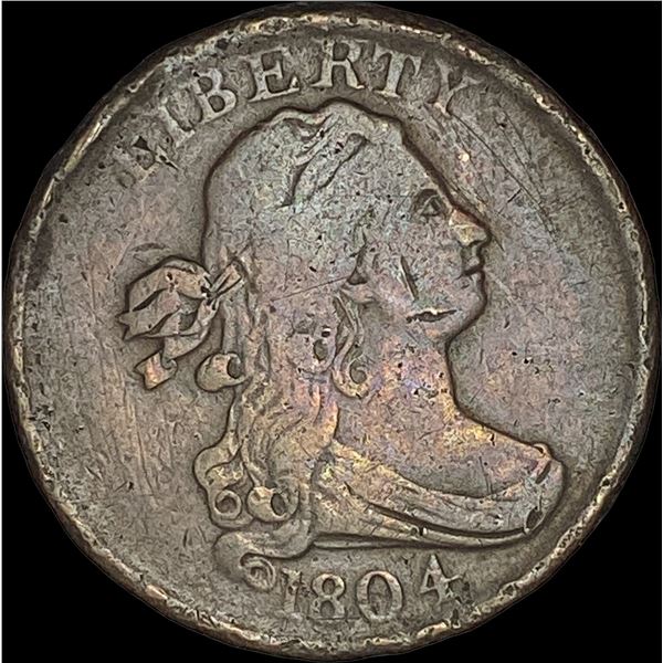 1804 Copper Half Cent Draped Bust   HIGH GRADE