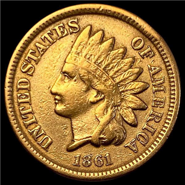 1861 Indian Head Cent  NEARLY UNCIRCULATED