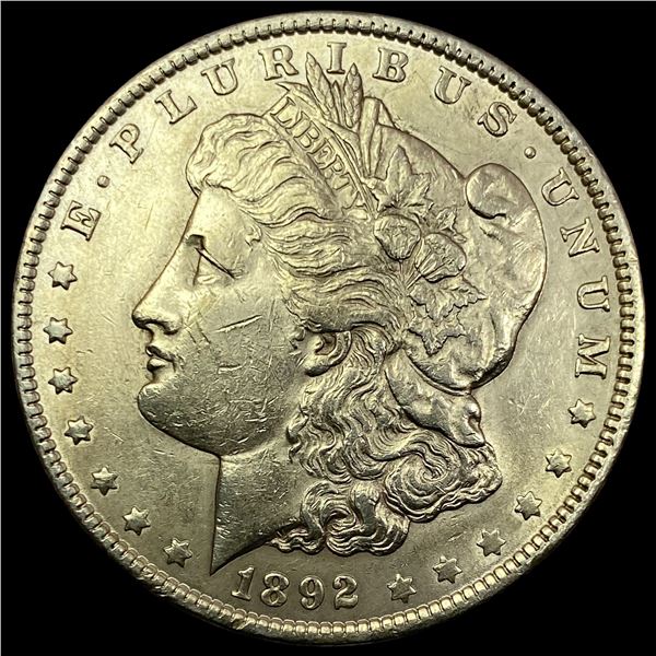 1892 Silver Morgan Dollar  CLOSELY UNCIRCULATED