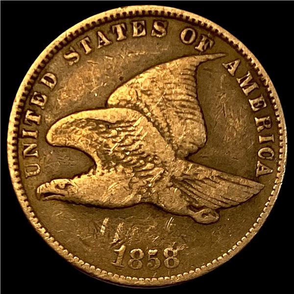 1858 Copper-Nickel Flying Eagle Cent   LIGHTLY CIRCULATED