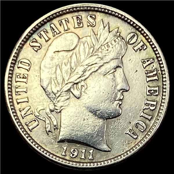 1911-D Silver Barber Dime  CLOSELY UNCIRCULATED